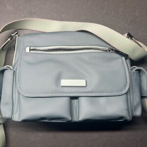 Kate Spade Nylon Blue Crossbody Bag with Adjustable Strap